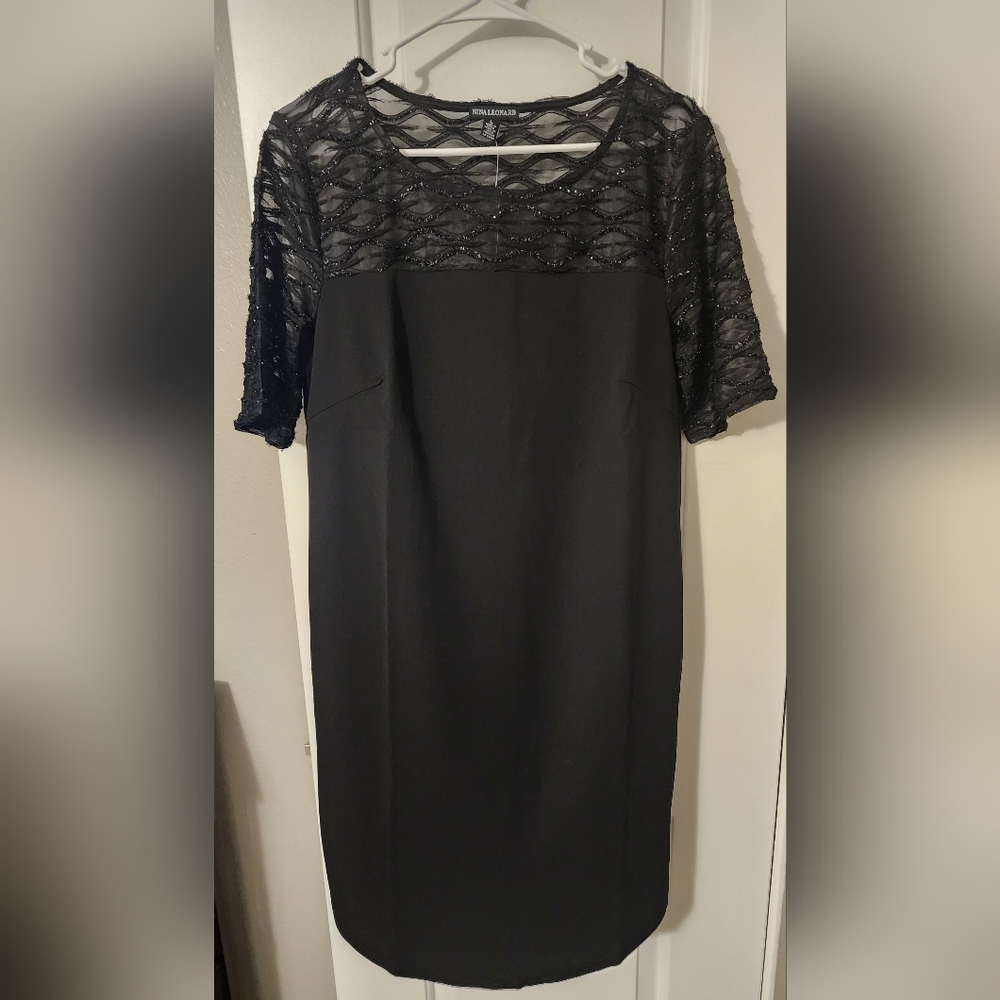 Women's Nina Leonard Black Dress